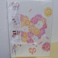 新品未使用　メッセージカード色紙セット　花柄　ブック型のサムネイル