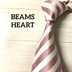 ビームスハート　BEAMS HEARTネクタイ　ストライプ　パールピンクのサムネイル