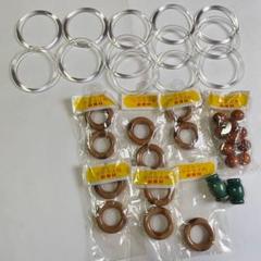 マクラメ 福資材 ウッドリング 4.5cm アクリルリング 7.5cm