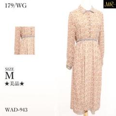★美品★ 179/WG NICOLE CLUB ワンピース ロング丈 長袖 花柄