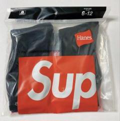 supreme シュプリームhanes靴下　バラ売り　ブラック 1足分のサムネイル