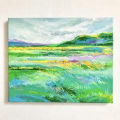 【夏空に向かって】アクリル画 F3 風景画 絵画 81sBv8lpcwL._UF350,350_QL80_.jpg
