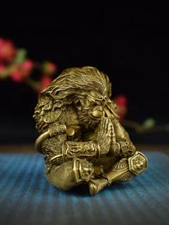 銅製置物 天干戦士 猿 極細工 工芸品 美術品 手彫り インテリア置物 銅製置物 天干戦士 猿 極細工 工芸品 美術品 手彫り インテリア