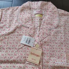 新品　上質　hydrangea 花柄　パジャマ　丸襟　ナイトウェア　Lサイズ