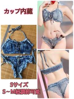 楽天市場】【送料無料】4点セット デニムパンツ付き 花柄 ビキニ