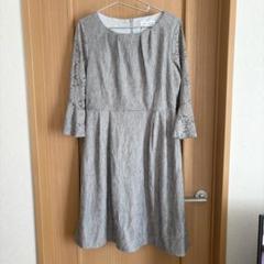 新品未使用　LACE LADIES グレー　XL ドレス　パーティ　結婚式