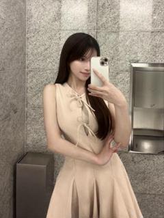 【新品タグ付】ZARA ワンピースGODET BOW SHORT DRESS GODET BOW SHORT DRESS - Light burgundy | ZARA United States