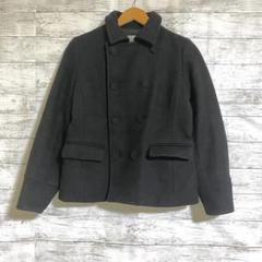 【古着】レディース ピーコート 黒M オトナ女子 大人コーデ キレカジ系キレイ系