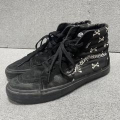 VANS×WTAPS クロスボーン総柄 黒ハイトップ レアUS10.5