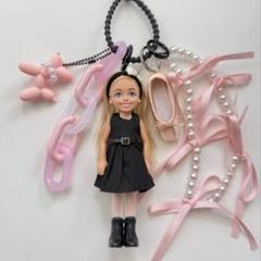 バービー マテル社希少ピンクヘアーチェルシーキーリング　正規品　バッグチャーム USAマテル社 正規品 バービーチャーム Barbieチェルシー
