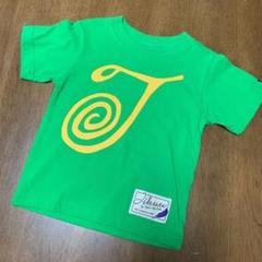 新品未使用★JIKUU BY SLC★キッズ★Tシャツ★J★グリーン★100