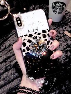 ﻿iphoneX/iphoneXs三色ヒョウ柄 iphoneケーススマホケース