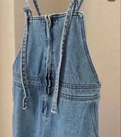 予約】button design denim salopette - BayBee