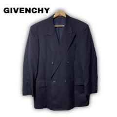 2355★ 【GIVENCHY】　テーラード　ジャケット　濃いネイビー　薄手
