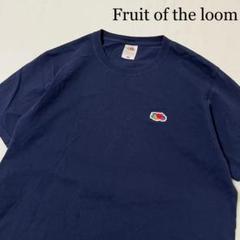fruit of the loom フルーツ 刺繍ロゴ クルーネック Tシャツ