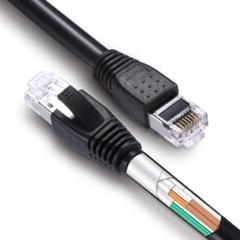 CAT8 LANケーブル 超高速インターネットケーブル　1m ブラック