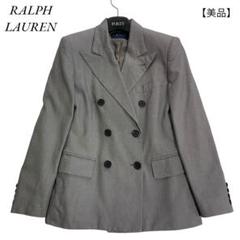 【美品】 ラルフローレン テーラードジャケット ダブル グレーのサムネイル