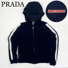 【極美品】PRADA SPORTS ハイネックジャージ ネイビー コットン 極美品】PRADA SPORTS ハイネックジャージ ネイビー コットン