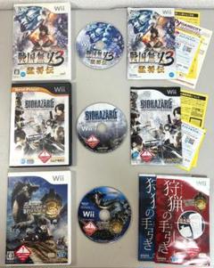 wii ソフト まとめ売り セット バイオハザード 戦国無双3 モンハン3