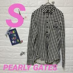 PEARLY GATES チェック柄長袖シャツ 【サイズ0】 - メルカリ