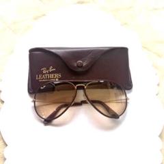 Ray-Ban ヴィンテージ　サングラス ブラウンレンズボシュロム 革巻き Ray-Ban ヴィンテージ サングラス ブラウンレンズボシュロム 革