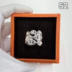ト*ロ様 エルメス　シェーヌダンクル　アンシェネPM リング　52 HERMES エルメス リング 指輪 シェーヌダンクル H109507B