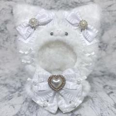 13cm おすわり ぬい服 着ぐるみ 裏地付き ねこ耳 A-106 13cm おすわり ぬい服 着ぐるみ 裏地付き ねこ耳 ピンク