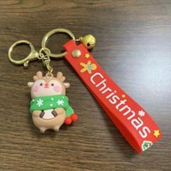 クリスマス トナカイ キーホルダー 鈴付き キーホルダー キーチェーン