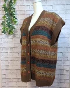 【STREETGALLERY】レディース ニットベスト 大きめ キルティング