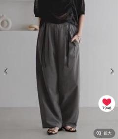 新品 LOWRYS FARM カットイージーコクーンパンツ2