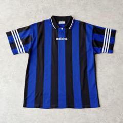 90s old adidas アディダス ストライプ ゲームシャツ インテル 90s old adidas アディダス ストライプ ゲームシャツ インテル