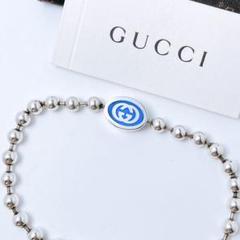 洗浄済 グッチ GUCCI 925 ブレスレット シルバー メンズ OT444
