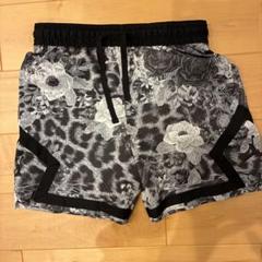 美品NIKEJordanバスケショート.ハーフパンツＬレオパード花柄モノトーン NIKEJordan美品バスケショート.ハーフパンツXLレオパード花柄