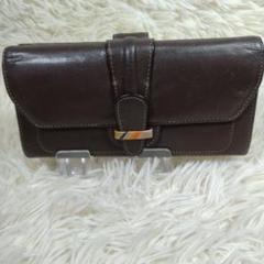 PAULSMITH レザー 長財布 Wホック ブラウン