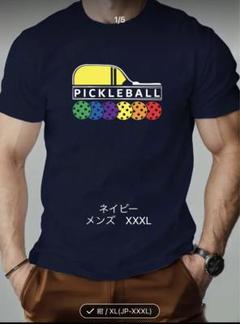 【メンズ】ピックルボール　Tシャツ　XXXL ネイビー