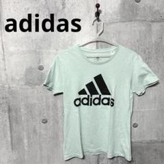 adidas アディダス レディース ロゴプリントTシャツ M 半袖カットソー