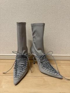 yello大理石柄ブーティ