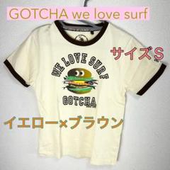 c350 GOTCHA WE LOVE SURF Tシャツ Sサイズ バイカラー