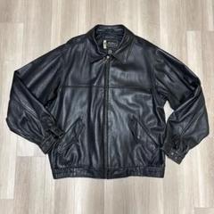 Eddie Bauer ブラックレザージャケット 牛革