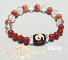 【幻の天珠】ミニ 回想天珠 ブレスレット カーネリアンdzibeads お守り