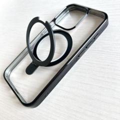 ❣️未使用品❣️iPhone15Pro ケース ブラック MagSafe リング