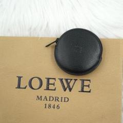 新品同様/未使用級 LOEWE ロエベ 小銭入れ コインケース アナグラム 黒