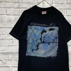 USA製90sヴィンテージTシャツ！シングルステッチ　ブラック半袖古着M710