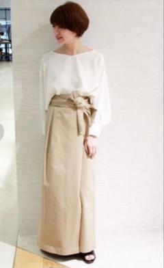 plage プラージュ　新品タグ付き⭐︎ シルクウール　ラップスカート plage プラージュ 新品タグ付き⭐︎ シルクウール ラップ