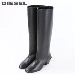 【美品】 DIESEL ロングブーツ 24cm レザー 黒 セール】レディース ロングブーツ レザー（ブーツ）｜DIESEL
