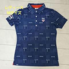 FILA ゴルフ ポロシャツ Mサイズ ネイビー