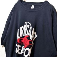 ギルダン GNCリブウェル デカロゴ Tシャツ ブラック 黒 2XL 古着