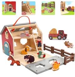 新品未使用⭐️木製 おもちゃ 型はめ 形合わせ はめ込み 子供 知育玩具　指先遊び