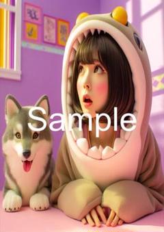 A4サイズアートポスター 1点もの 美女ポスター最高品質 C-E-１４