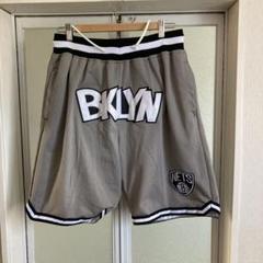just don BKLYN NETS バスケットボールパンツXLサイズ グレー just don BKLYN NETS バスケットボールパンツXLサイズ グレー